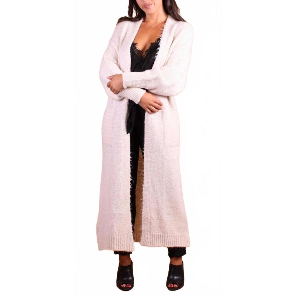 NEW GIGI MODA intimo long sleeve cardigan in beige